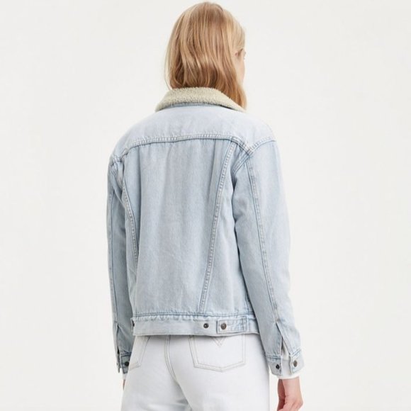 EX-BOYFRIEND SHERPA TRUCKER JACKET - Picture 2 of 5
